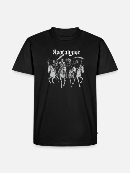 4 Reiter der Apokalypse - Männer Premium Bio T-Shirt - Schwarz