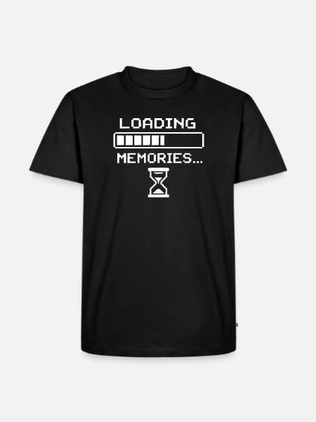 Lade Erinnerungen – Zeit & Gedächtnis - Männer Premium Bio T-Shirt - Schwarz