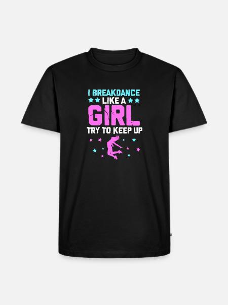 Breakdance - Männer Premium Bio T-Shirt - Schwarz