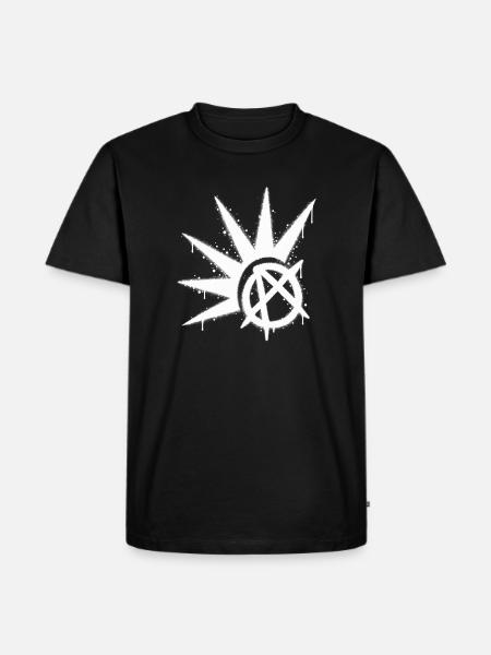Punk-Anarchie - Männer Premium Bio T-Shirt - Schwarz