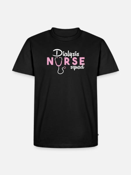Dialyse Krankenschwester - Männer Premium Bio T-Shirt - Schwarz