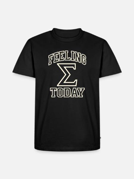 Feeling Sigma - Männer Premium Bio T-Shirt - Schwarz