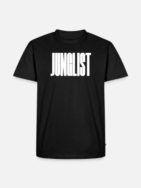 Junglist fettes Logo - Männer Premium Bio T-Shirt - Schwarz
