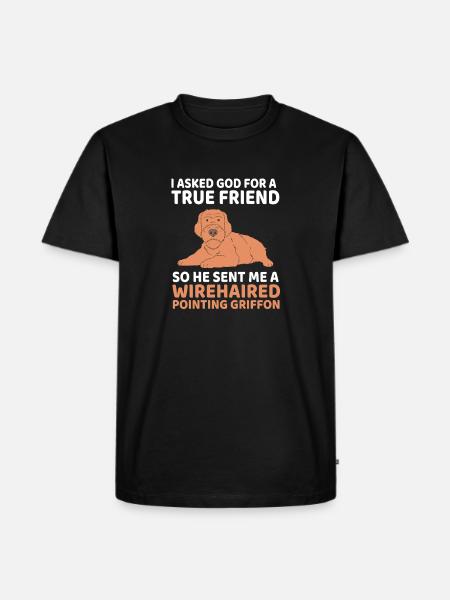 Griffon - Männer Premium Bio T-Shirt - Schwarz