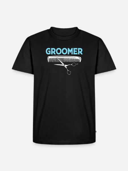 Hundefriseur - Männer Premium Bio T-Shirt - Schwarz