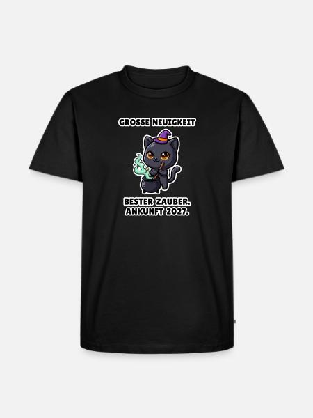 Bester Zauber – Babyankündigung zu Halloween - Männer Premium Bio T-Shirt - Schwarz