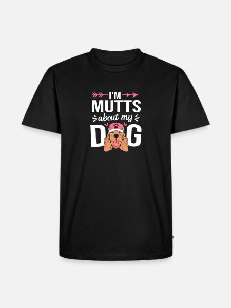 Cocker Spaniel Mama Hundemama - Männer Premium Bio T-Shirt - Schwarz