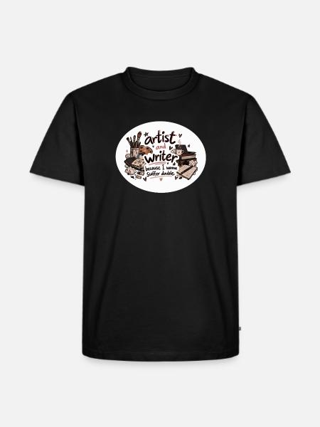 Künstler- und Autorenduo - Männer Premium Bio T-Shirt - Schwarz