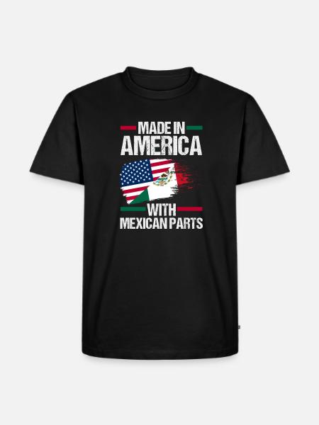Mexican Mexico - Männer Premium Bio T-Shirt - Schwarz