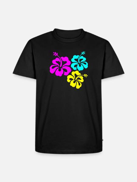 Hibiskus Hibiskusblüte hibiscus - Men's Premium Organic T-Shirt - black