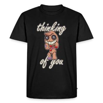 Voodoo Magic, Marionnette En pensant à vous, drôle - T-shirt Premium bio Homme - noir - Devant - Nico (187cm)