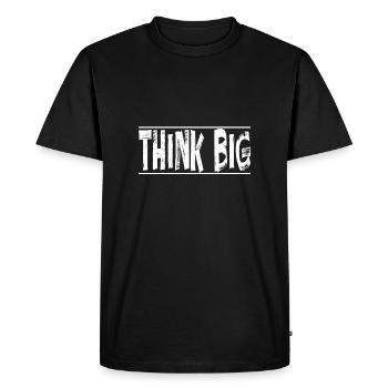 Argent Motivation Profit Profit Performance Rendement - T-shirt Premium bio Homme - noir - Devant - Nico (187cm)