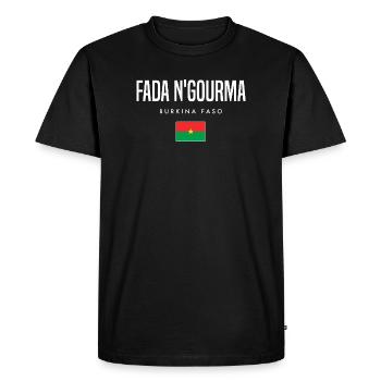 Fada N'gourma Burkina Faso - T-shirt Premium bio Homme - noir - Devant - Nico (187cm)
