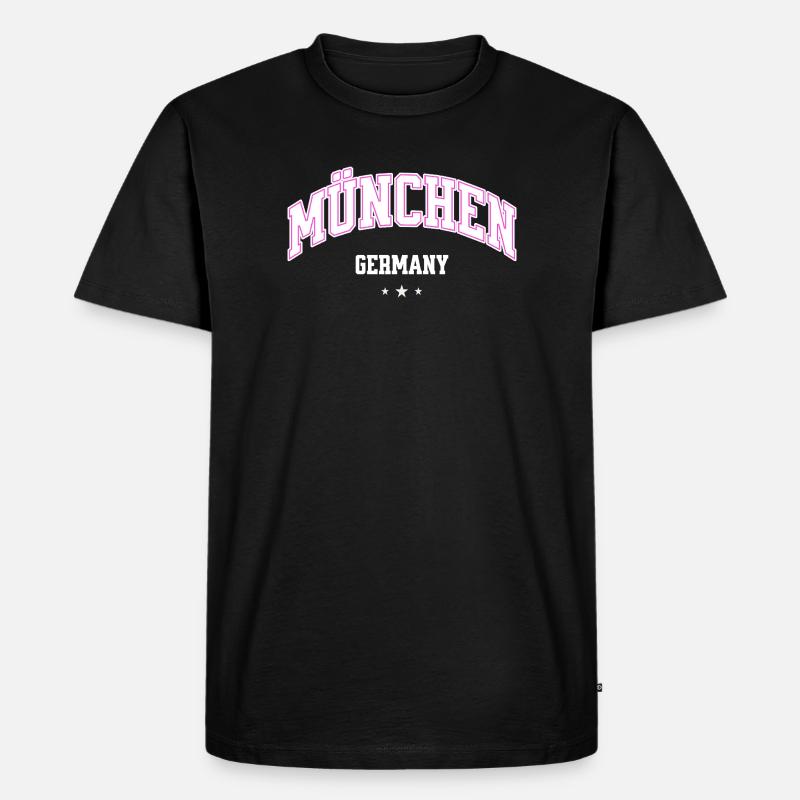 München Neonbogen Flair - Männer Premium Bio T-Shirt - Schwarz
