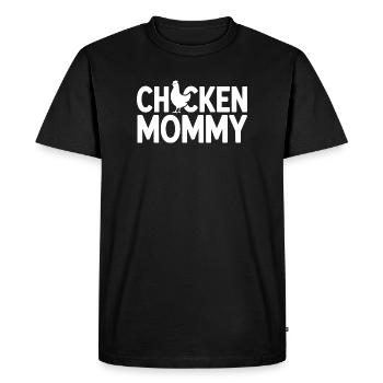 Poulet Maman Poulets Maman Maman Femme de fermier Fête des Mères Poulet pour la fête des mères - T-shirt Premium bio Homme - noir - Devant - Nico (187cm)