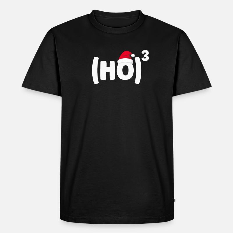 Weihnachtsmann - Männer Premium Bio T-Shirt - Schwarz