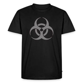Biohazard virus disease organic symbol sign gift - Men's Premium Organic T-Shirt - black - Front - Nico (187cm)