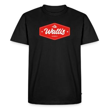 Valais - T-shirt Premium bio Homme - noir - Devant - Nico (187cm)