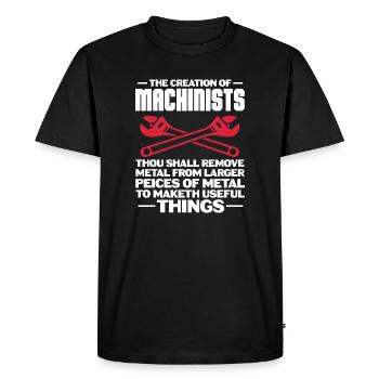 Machinist – CNC Programmer Funny Professional - Men's Premium Organic T-Shirt - black - Front - Nico (187cm)