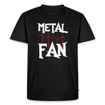 Fan de métal Design pour un amateur de blague rock - T-shirt Premium bio Homme - noir - Devant - Nico (187cm)