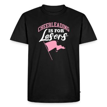 Le cheerleading est pour les perdants Design pour un danseur - T-shirt Premium bio Homme - noir - Devant - Nico (187cm)