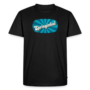 Springinkal - garçon plein de vie, nom d’animal de compagnie - T-shirt Premium bio Homme - noir - Devant - Nico (187cm)
