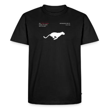 Amu Leopard - Men's Premium Organic T-Shirt - black - Front - Nico (187cm)