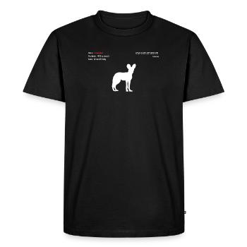Dog - Men's Premium Organic T-Shirt - black - Front - Nico (187cm)