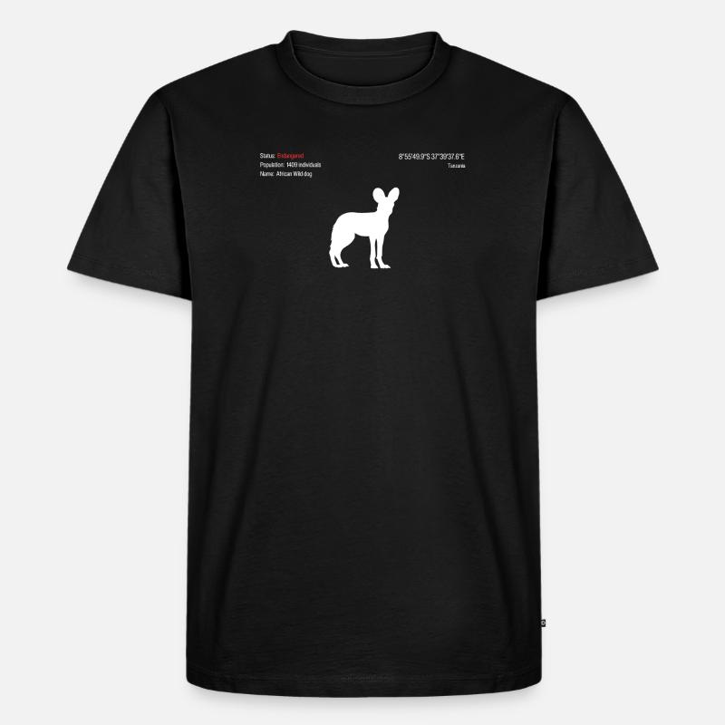 Hund - Männer Premium Bio T-Shirt - Schwarz