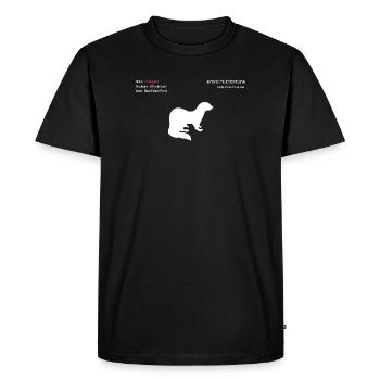 Ferret - Men's Premium Organic T-Shirt - black - Front - Nico (187cm)