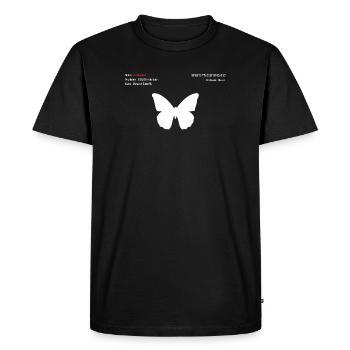 Butterfly - Men's Premium Organic T-Shirt - black - Front - Nico (187cm)