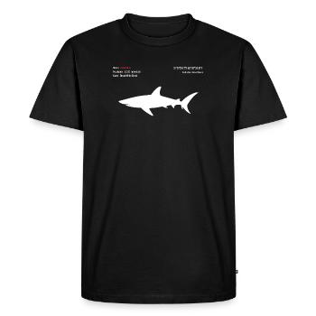 Shark - Men's Premium Organic T-Shirt - black - Front - Nico (187cm)