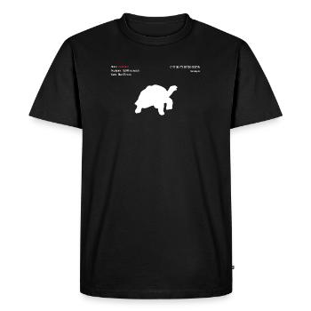 Giant Tortoise - Men's Premium Organic T-Shirt - black - Front - Nico (187cm)