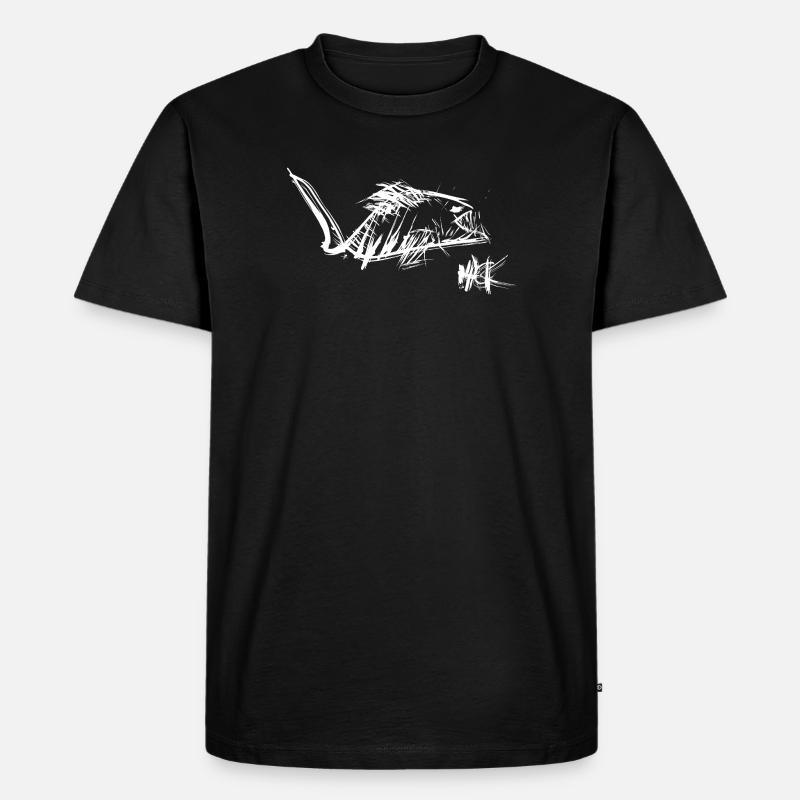 Hack - Männer Premium Bio T-Shirt - Schwarz