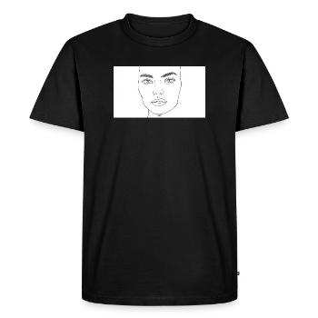 Beauté féminine - T-shirt Premium bio Homme - noir - Devant - Nico (187cm)