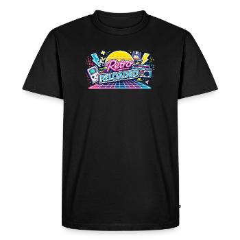 Grille néon Retro Reloaded - T-shirt Premium bio Homme - noir - Devant - Nico (187cm)