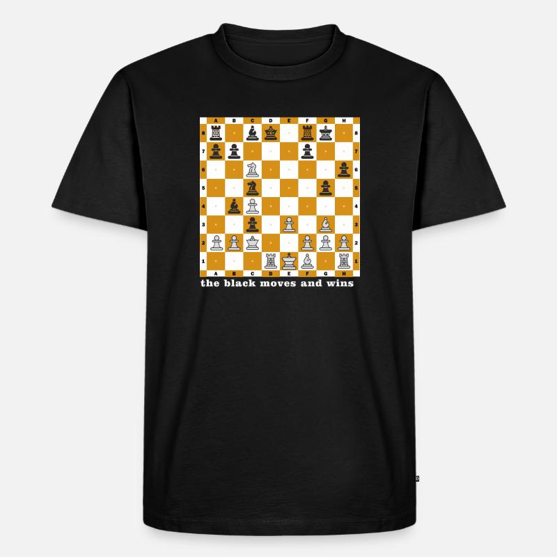 Schachproblem 2 - Männer Premium Bio T-Shirt - Schwarz