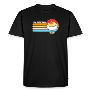 You know why I'm here: Thanksgiving Sink - Men's Premium Organic T-Shirt - black - Front - Nico (187cm)