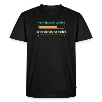 Anime introvert Weeb couch potato - Men's Premium Organic T-Shirt - black - Front - Nico (187cm)