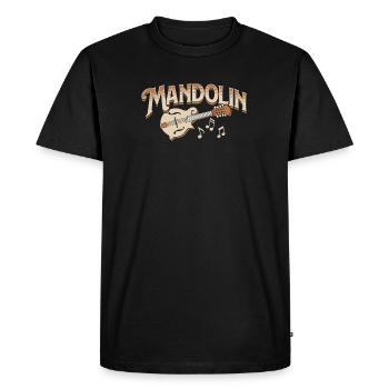 Mandoline, Bluegrass, Country Folk Notes - T-shirt Premium bio Homme - noir - Devant - Nico (187cm)