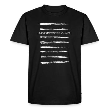 Rave between the lines - Cocaine Techno - Men's Premium Organic T-Shirt - black - Front - Nico (187cm)
