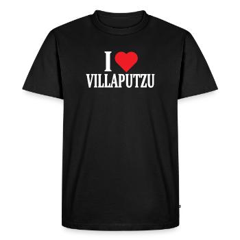 t-shirt J’adore villaputzu t-shirt Sardaigne - T-shirt Premium bio Homme - noir - Devant - Nico (187cm)