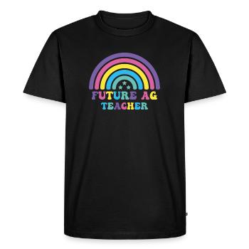 Future ag teacher - Men's Premium Organic T-Shirt - black - Front - Nico (187cm)