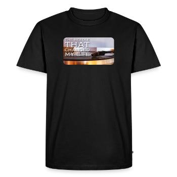 The needle that changed my life - Men's Premium Organic T-Shirt - black - Front - Nico (187cm)