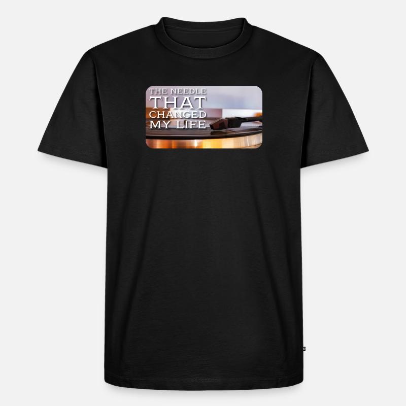 The needle that changed my life - Männer Premium Bio T-Shirt - Schwarz