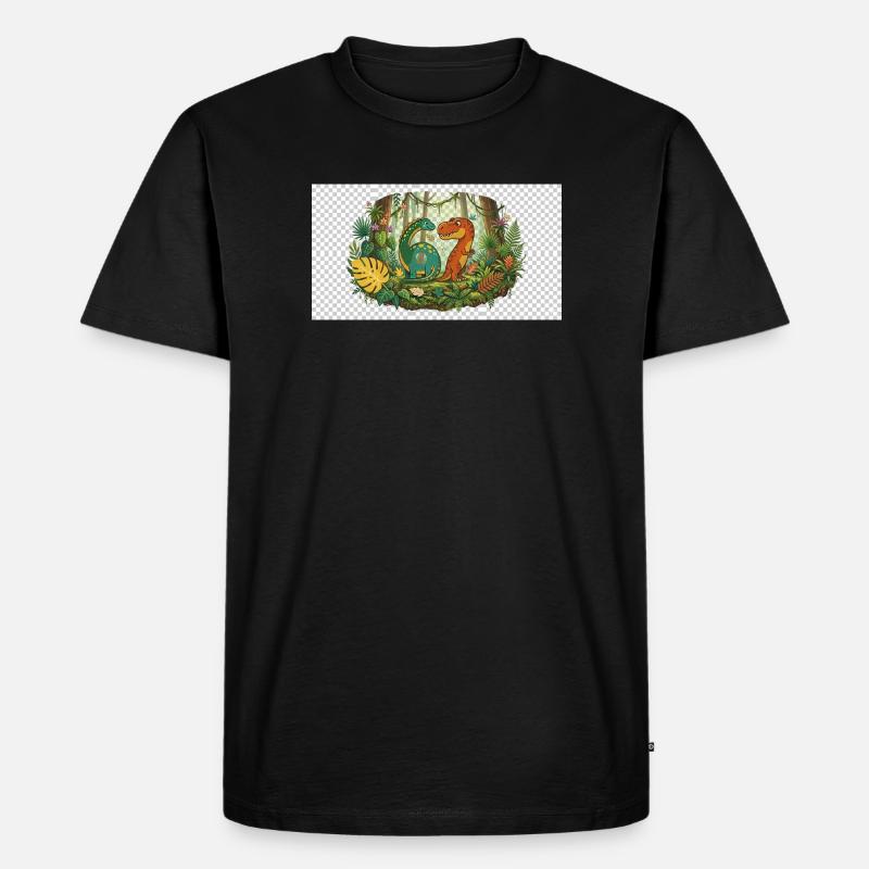 Six Seven - Männer Premium Bio T-Shirt - Schwarz