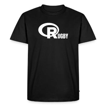 rugby, rugby sport, rugby humour - T-shirt Premium bio Homme - noir - Devant - Nico (187cm)