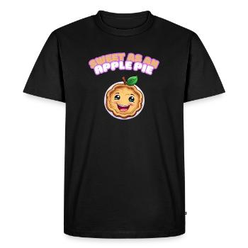 Rich Apple Pie Recipe - Men's Premium Organic T-Shirt - black - Front - Nico (187cm)