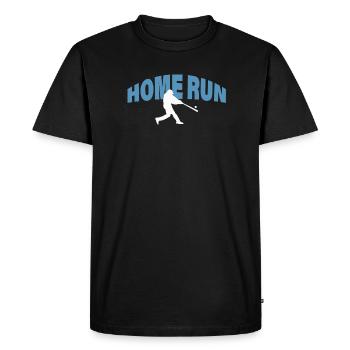 HOME RUN - Men's Premium Organic T-Shirt - black - Front - Nico (187cm)
