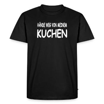 Gâteau - T-shirt Premium bio Homme - noir - Devant - Nico (187cm)